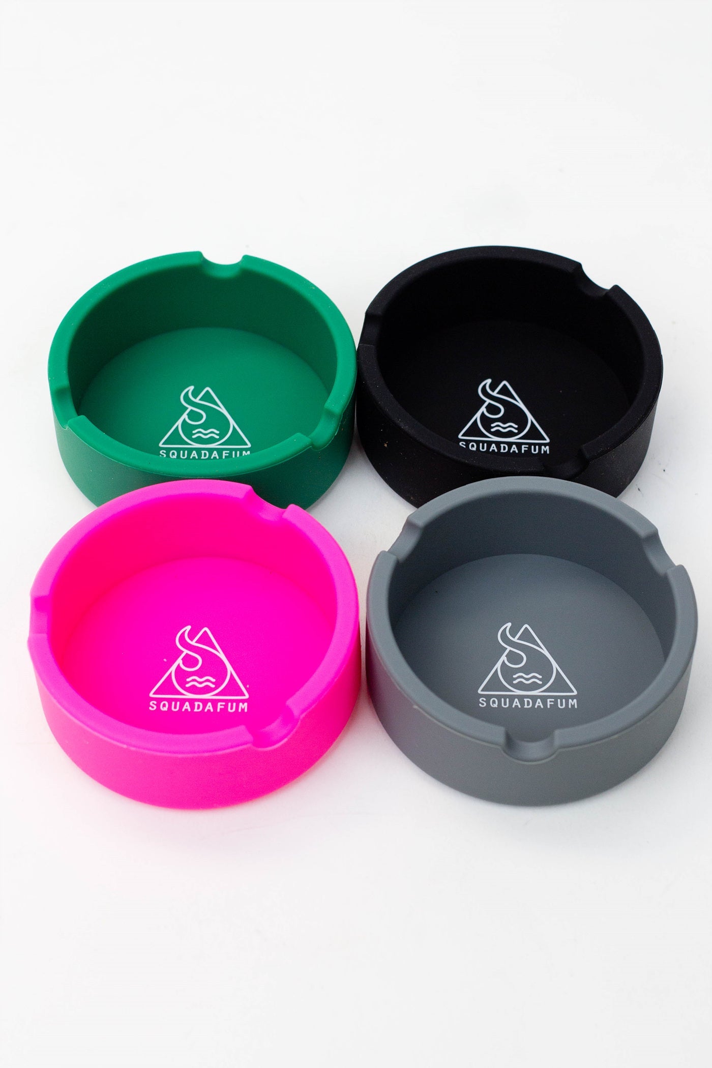 Squadafum Silicone Round Ashtray Box of 8_1
